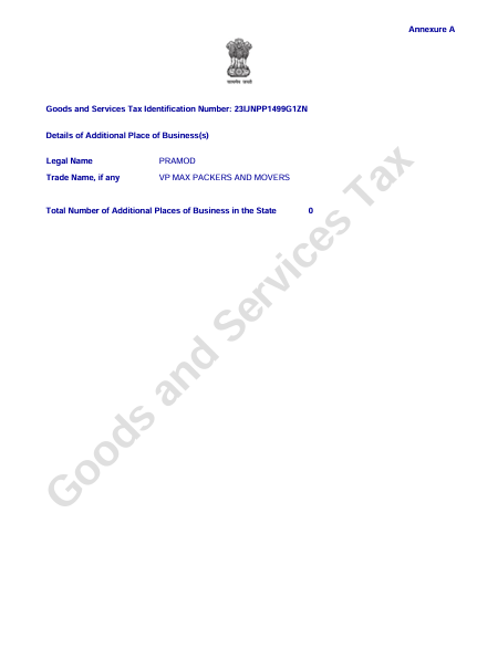 Government Registered Moving Company