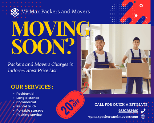 Packers and Movers Charges in Indore–Latest Price List